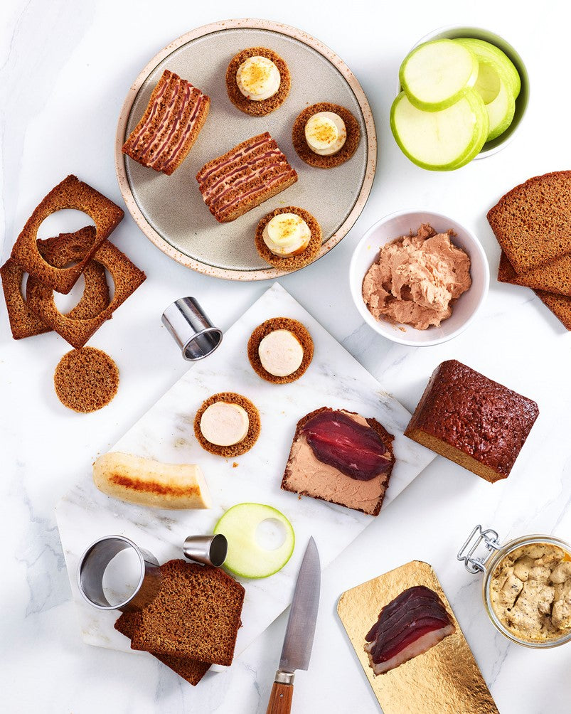 Pain d’épices au foie gras et magrets